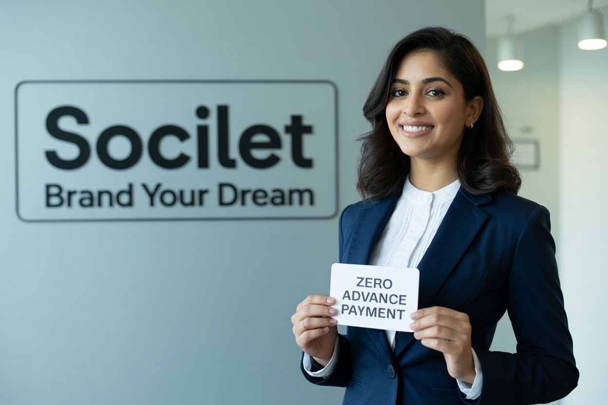 Socilet Zero Advance Payment - No upfront cost web and app development services in India
