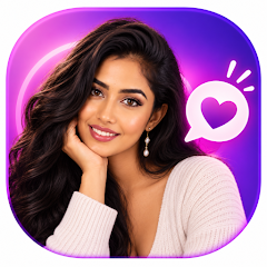 Hello Aisha: Real Human Chat app icon